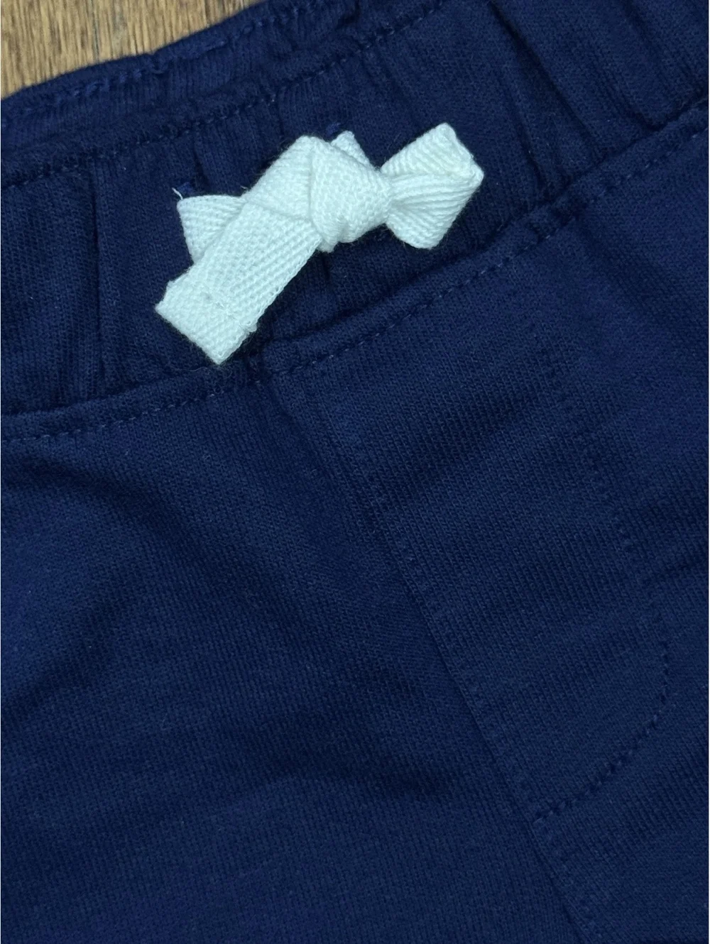 Carter's Navy Blue Baby Pants with White Bow 3 Months